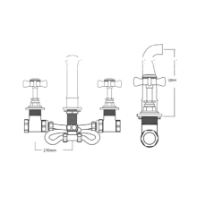 Francis Sequel Traditional Monobloc Basin Mixer Tap