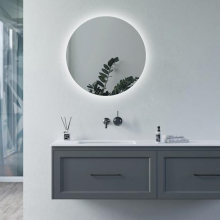 Thornton Illuminated Bathroom Mirror - Battery Powered - 600 x 400 - Croydex