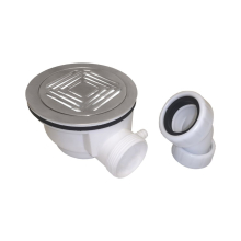 Lancia Brushed Nickel Fast Flow Shower Tray Waste