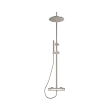 Scudo Core Brushed Nickel Round Rigid Riser Shower