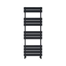 Lancia Life 1200 x 450mm Black Towel Radiator