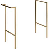 Shetland Brushed Brass Optional Frame with Integrated Towel Rail 