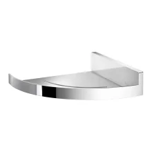 Smedbo Sideline Curved Corner Polished Steel Shower Shelf
