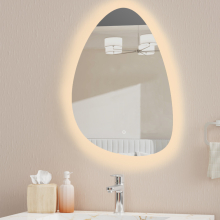 Scudo Alfie LED Mirror Brass 600 x 800mm