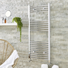 Kartell 300 x 800mm Chrome Towel Radiator - STR308C