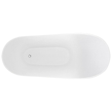 Synergy Arruba 1660mm Matt White Freestanding Slipper Bath