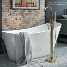 Synergy Pebble 1660mm Double Ended Freestanding Bath