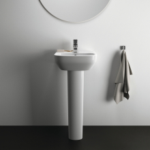 Termond 450 x 400mm 1 Tap Hole Basin & Semi Pedestal