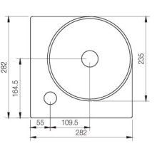 Bayswater Fitzroy 515mm Cloakroom Basin