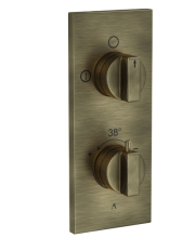 Artize Concealed Thermostatic Shower Valve With 2 way Diverter In Antique Bronze