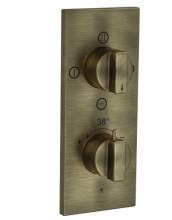 Artize Concealed Thermostatic Shower Valve With 3 way Diverter In Antique Bronze