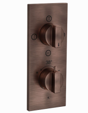 Artize Concealed Thermostatic Shower Valve With 3 way Diverter In Antique Copper