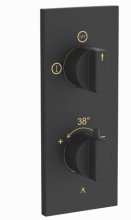 Artize Concealed Thermostatic Shower Valve With 5 way Diverter In Black Matt