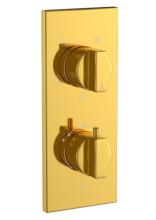 Artize Concealed Thermostatic Shower Valve With 4 way Diverter In Bright Gold 