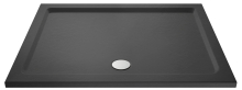 Nuie Pearlstone 1400 x 800mm Slate Grey Rectangular Shower Tray