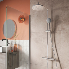 Villeroy & Boch Complete Concealed Shower Set Round Chrome