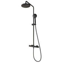 Villeroy & Boch Thermostatic Shower Set Fixed Head & Hand Set Matt Black