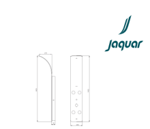 Jaquar Shower Panel Glassy Black