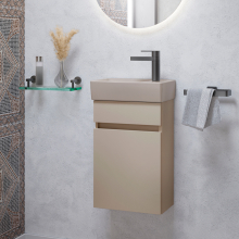 Villeroy & Boch Arto 360 Cloakroom Vanity Unit With Almond RH Basin - Oak Kansas