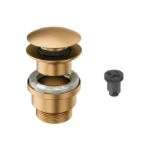 Abacus Professional Universal Click Clack Basin Waste - Brushed Brass