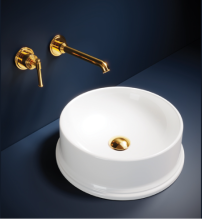 Artize VIC Wall Mounted Single Lever Basin Tap With Concealed Part In Bright Gold