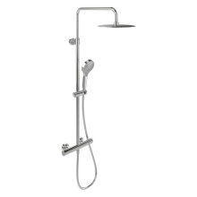 Villeroy & Boch Verve Chrome Thermostatic Shower Set Fixed Head & Hand Set