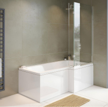 Vessini Right Hand 1700mm x 850 x 700mm L Shaped Shower Bath