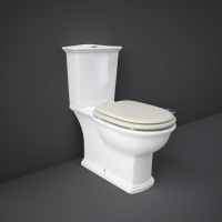 Washington Low Level Cistern and WC with Soft Close Seat Cappuccino - RAK Ceramics 