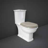 Washington Low Level Cistern and WC with Soft Close Seat Grey - RAK Ceramics 