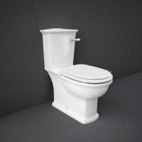 Campbell Rimless Close Coupled Open Back Toilet & Soft Closed Seat
