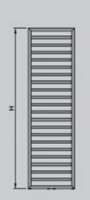 Zehnder Klaro 1148 x 500 Towel Radiator - Titane  