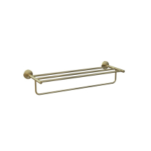 Jaquar Continental 600mm Long Antique Bronze Towel Rack With Lower Hanger  