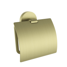 Jaquar Continental Matt Brass Toilet Roll Holder With Cover 