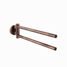 Jaquar Continental Twin Antique Copper Swivel Towel Rail 