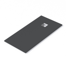 Tailored Trays Cuttable Slate Shower Tray in Charcoal Grey 1400 x 700