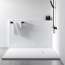 Tailored Trays Cuttable Slate Shower Tray in Arctic White 1200 x 900