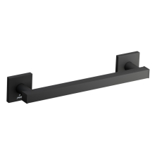 Jaquar Kubix Prime 300mm Black Matt Towel Rail  