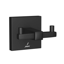 Jaquar Kubix Prime Black Matt Double Robe Hook