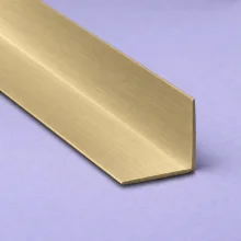 ALU-TRIM 15mm L Shape Aluminium Trim - Brushed Brass