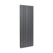 Bravo 1600 x 544mm Anthracite Double Vertical Designer Radiator