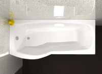 Carron Delta "P" Shaped Shower Bath - 5mm - 1700 x 800 - 700mm