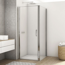 Kudos Divera 700mm Chrome Pivot Shower Door