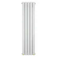 DQ Heating Tornado Single Sided 1771 x 306mm Designer Radiator White Gloss