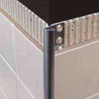 Genesis 10mm Bright Silver Aluminium Square Tile Trim 2.5m