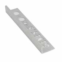 Genesis 10mm Milled Alloy Aluminium Straight Edge Tile Trim 2.5m 