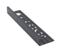Genesis 10mm Black PVC Straight Edge  Tile Trim 2.5m 