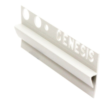 Genesis 8mm PVC Vinyl to Tile Trim - White