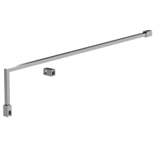 Nuie Chrome Cranked Wetroom Glass Support Arm