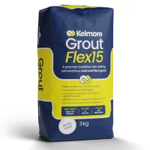 Kelmore Alpine White Flex15 Tile Grout 3KG