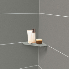 Genesis Black Retro Fit Stainless Steel Shower Shelf